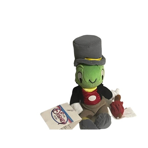 Vintage Disneyland Walt Disney World Jiminy Cricket Plush Stuffed Pinocchio 9” - Picture 13 of 16